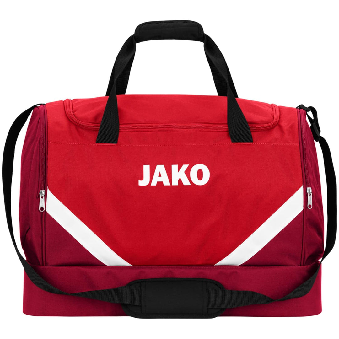JAKO Sporttasche Iconic mit Bodenfach 2024 Rot/Weinrot S, Rot/Weinrot S