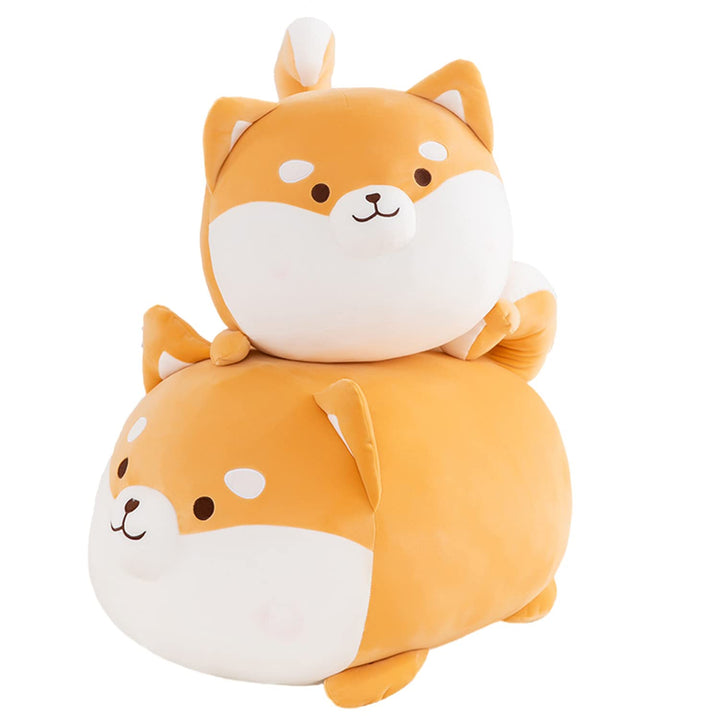 Aiuidun Shiba Inu Plüschtier Süsser Corgi Stofftier Hund Plüschkissen,Shiba Inu Kuscheltier Umarmung