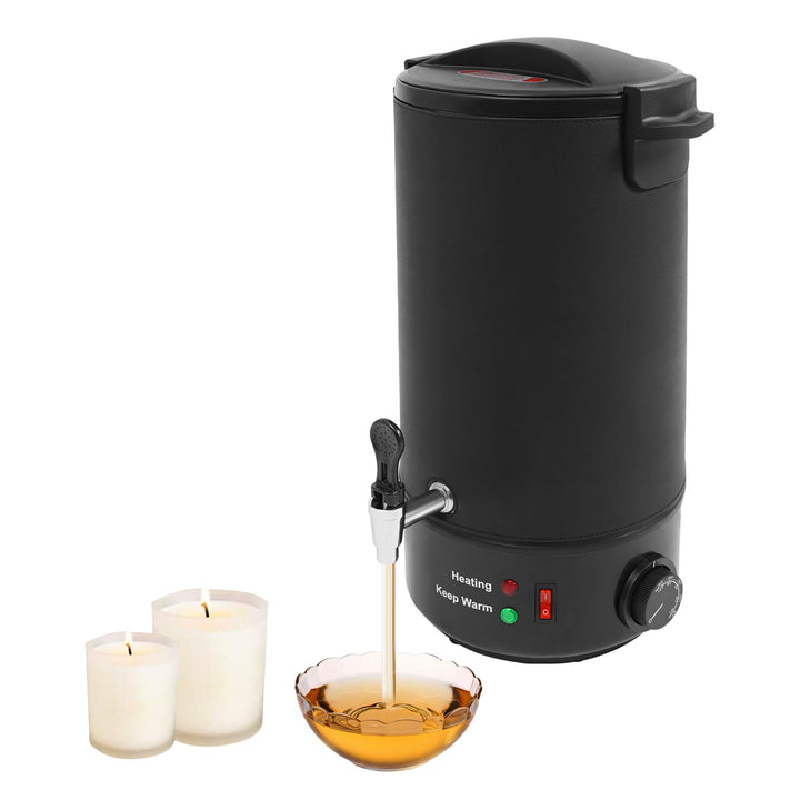 10L Glühweinkessel Edelstahl, Wachsschmelzer 1100W Kommerzieller Elektrischer Wachsschmelzer, Heissg