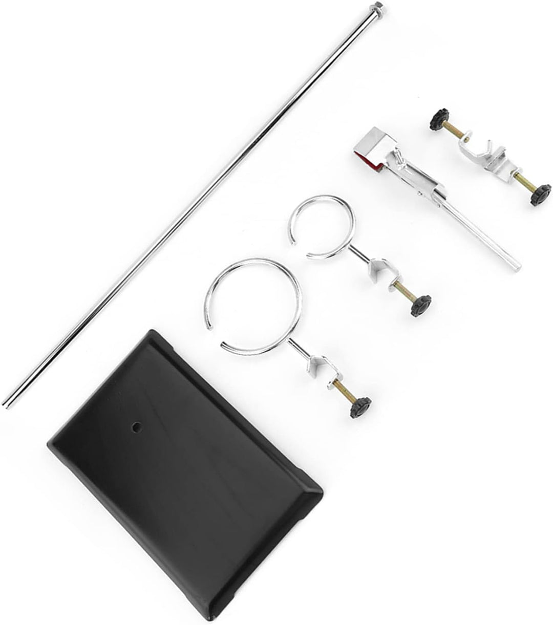 Jeanoko Laborständer Kolbenklemme Laborinstrument Halterung für Experimentierwerkzeug mit Stützplatt