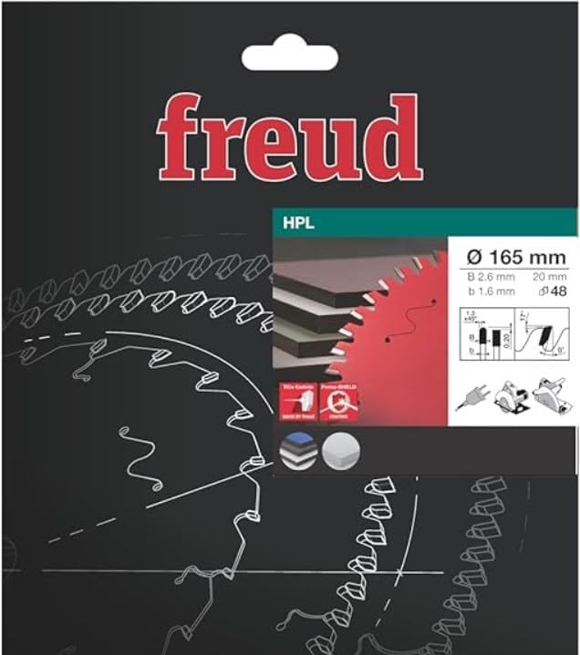 Bosch ROBERT PRO FRE00772 Handkreissägeblatt FREUD-Ø165 2,6/1,6 AL20 Z48 TP 0° -F03FS09866-FR07H001H