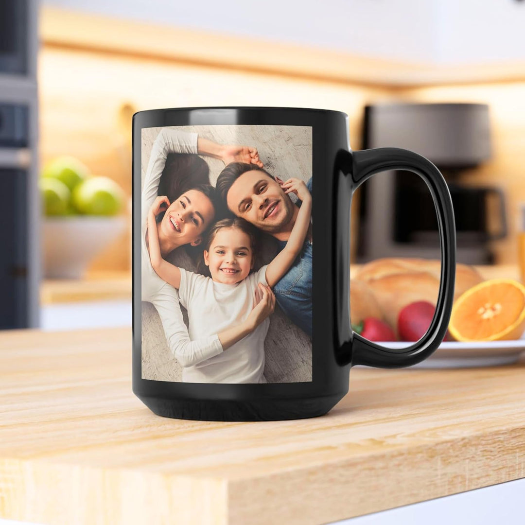 Individuelle Tasse mit Bild oder Text Ihrer Uploads, personalisierte Tasse, mikrowellen- und spülmas