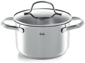 Fissler San Francisco/Edelstahl-Topfset Induktion, 6-teilig, Töpfe mit Glas-Deckel (3 Kochtöpfe, 1 B