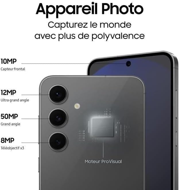 Samsung Galaxy S24 FE Smartphone 256 GB Graphit