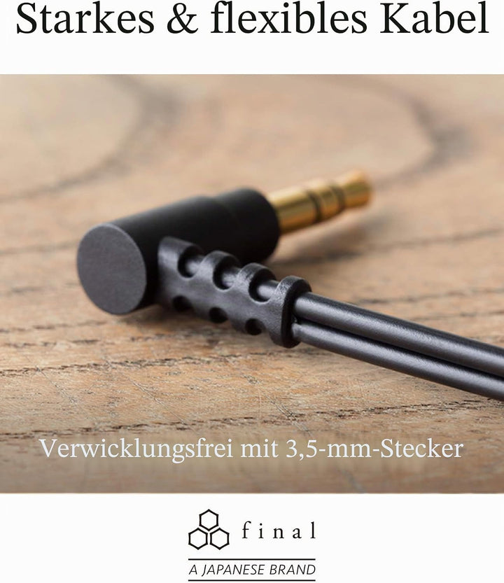 final E1000C Geräuschisolierender In-Ear Kopfhörer Mit Mikrofon Und Fernbedienung - Schwarz, E1000C