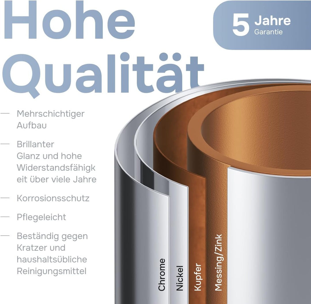 AM.PM Hit Waschtischarmatur mit Einhebelmischer, SoftMotion Keramikkartusche 35mm, Neoperl Aerator,