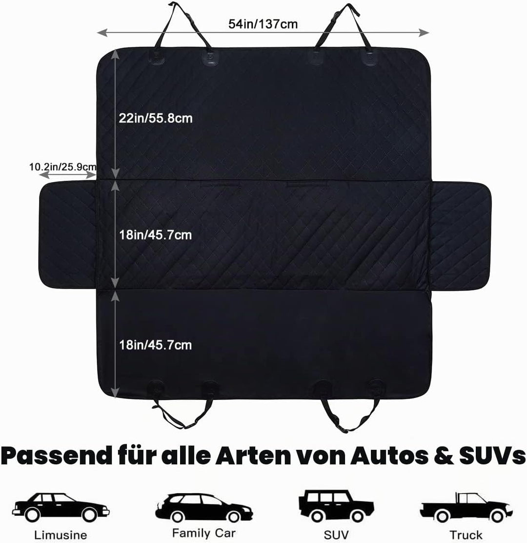 Baodan Hundedecke Auto Rückbank, Kofferraum Schutzmatte Kratzfest und Wasserdicht, Kofferraumschutz