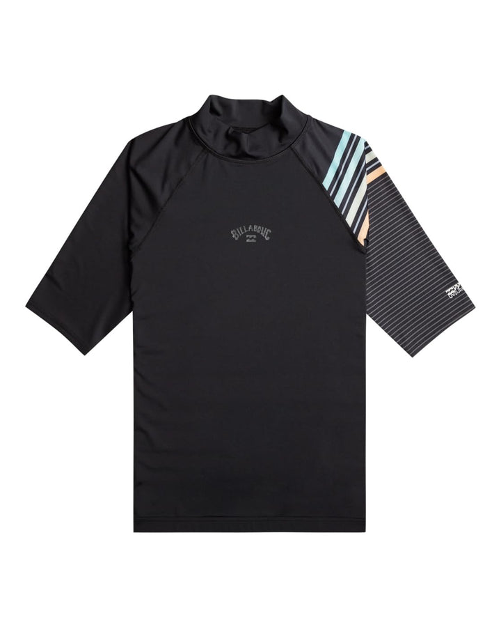 Billabong Herren Contrast Ss Printed Bluse (1er Pack) XL Schwarz, XL Schwarz