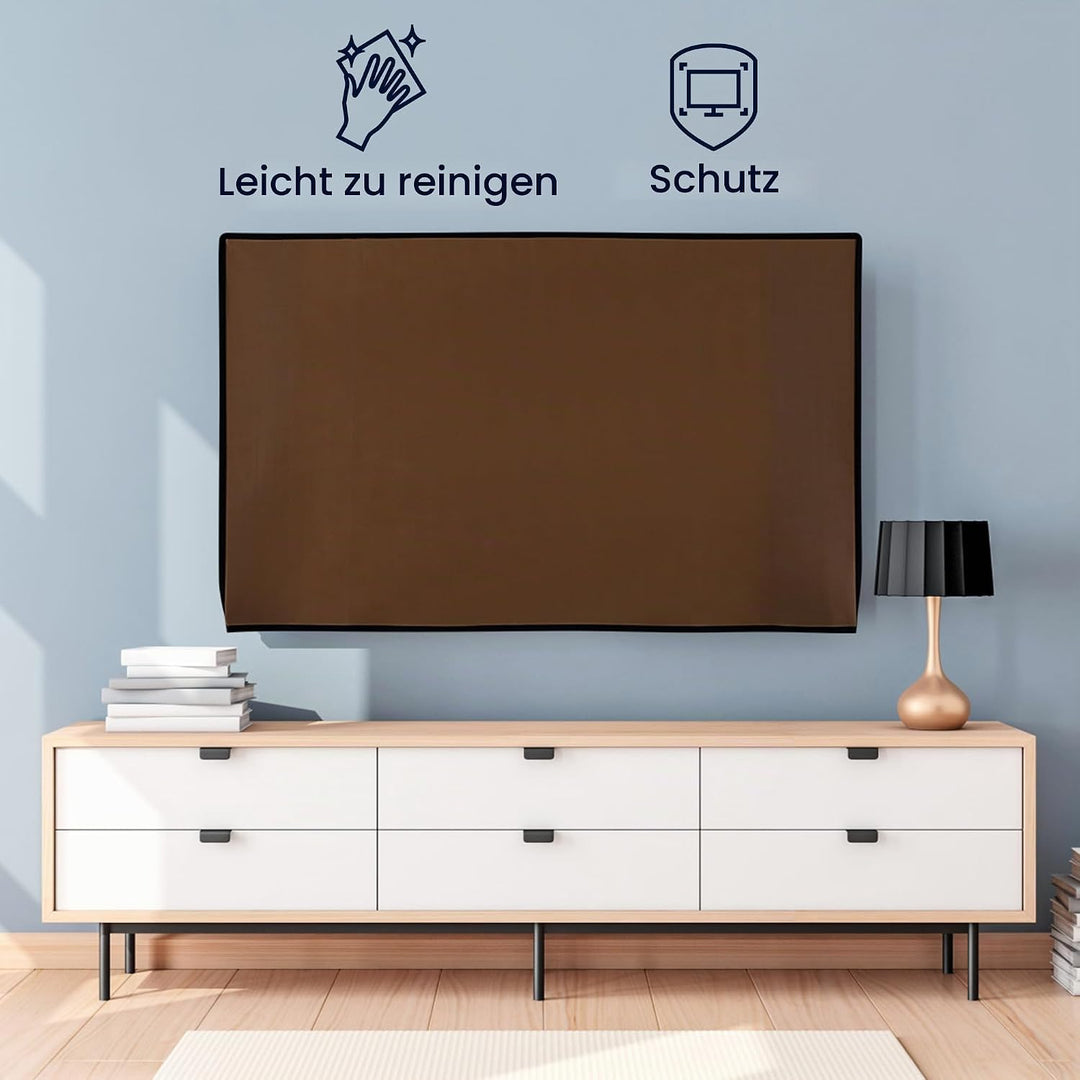 kwmobile 55" TV Abdeckung Indoor - Fernseher Hülle Bildschirmschutz Abdeckung - TV Bildschirm Staubs