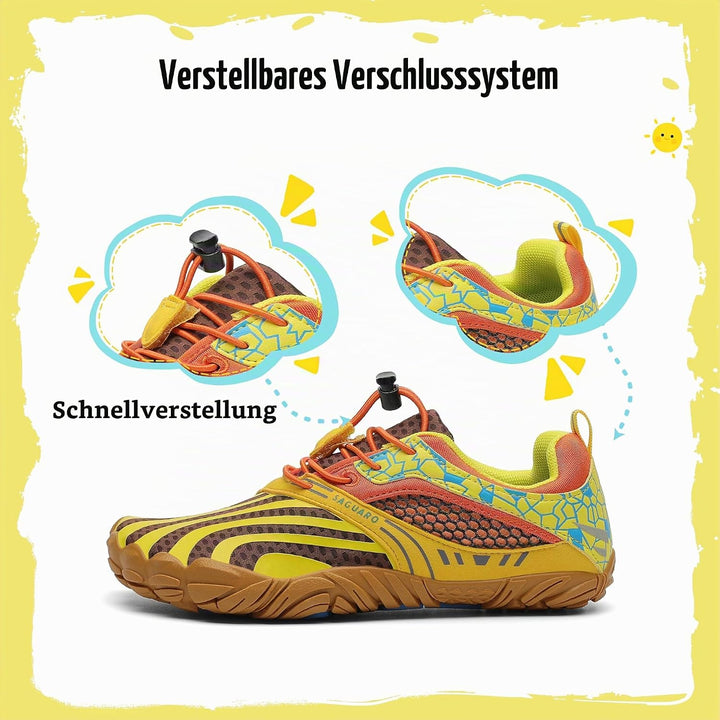 SAGUARO Barfussschuhe Kinder Outdoor Sport Barfuss Schuhe für Jungen Mädchen Gr.24-36 24 EU Gelb, 24