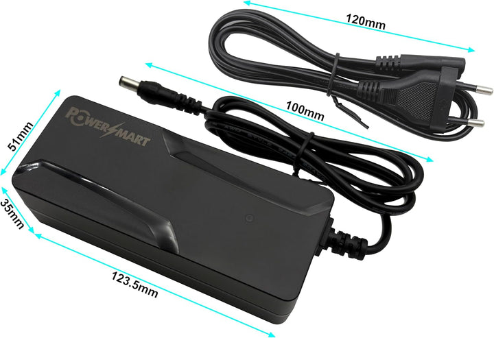 PowerSmart 36V 2A Ladegerät Ausgang 42V Ersatz für Cilo Lago/Velectra, DC5.5 * 2.1mm