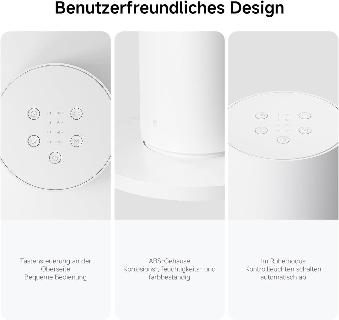XIAOMI Smart Tower Fan 2 - Standventilator 150° Oszillation mit natürlichen Luftprofilen, Energiespa