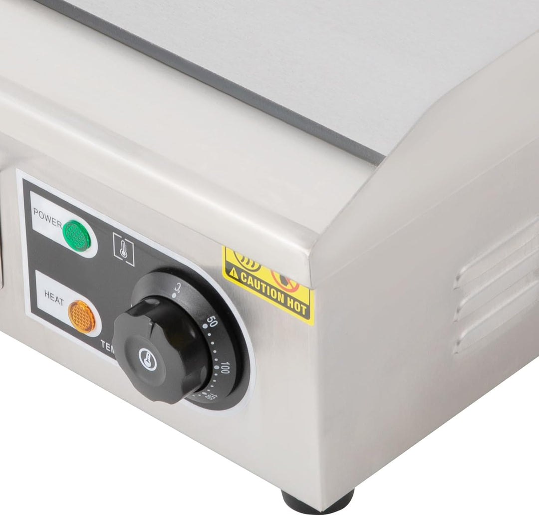 Elektrische Tischgrills 2000W Profi-Grill Grillplatte mit Versteckte Grosse Ölspeicherbox,Kommerziel