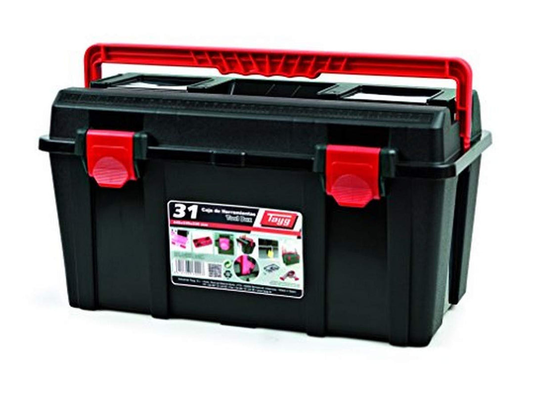 TAYG TOOLBOX Werkzeugkasten aus Kunststoff Nr.31 Sortimentkoffer Nr. 31 mit Einlage und Box 445 x 23