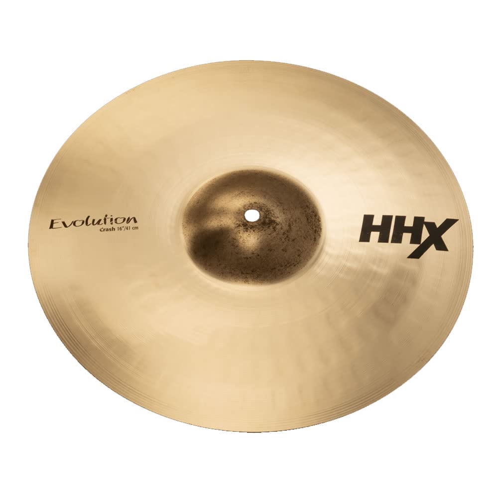 Sabian 16" HHX Evolution Crash, Brillant Finish 16 Inch Evolution Crash, 16 Inch Evolution Crash