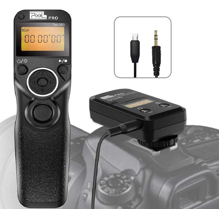 Pixel TW-283 S2 Kamera Auslöser Fernsteuerung Timer Intervalometer Fernauslöser für Sony a1 a9 a9M2