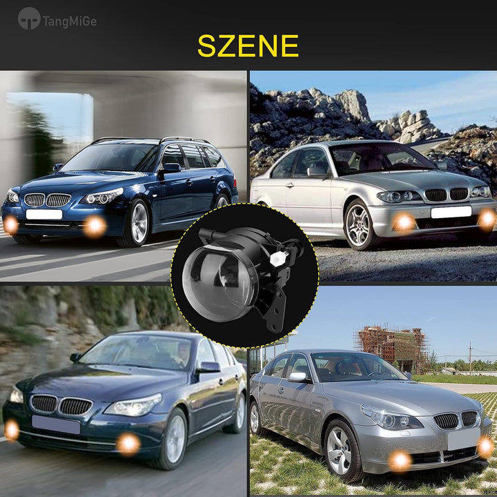 TangMiGe Nebelscheinwerfer für BMW (E90 E91 E46 E60 E61 E63 E64 E83) 3er 5er 6er X3, 01/2003-12/2012