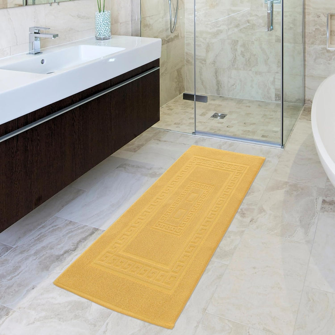 CASA TESSILE Schwamm Bad Matte 60 X 180 cm. Torino Saugfähige Badezimmermatte aus Baumwolle, Badezim