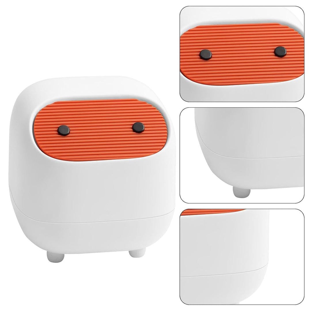 16.5×16.5×17cm Desktop Mülleimer, TischmüLleimer, Schreibtisch Mit Deckel, Tisch, Cartoon Für Arbeit