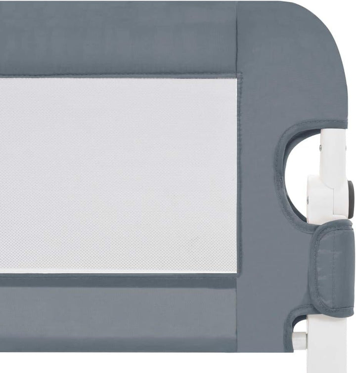 puraday Kleinkind-Bettschutzgitter Grau 150x42 cm Polyester Bettgitter Rausfallschutz Rausfallschutz