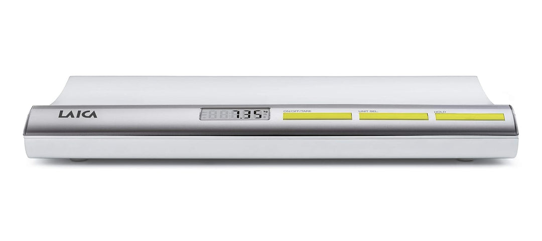LAICA Elektronische Babywaage, mit Gewichtssperre, 20 g - 20 kg Kapazität, silber Silber/Weiss La166