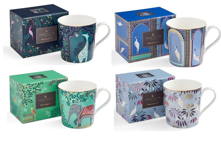 Sara Miller London India Collection Set mit 4 Tassen