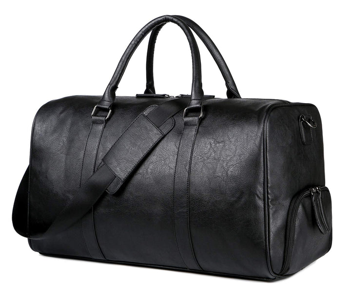 Reisetaschen Herren PU Leder Wasserdicht Weekender Tasche Grossen Kapazität Reisetasche Sporttasche