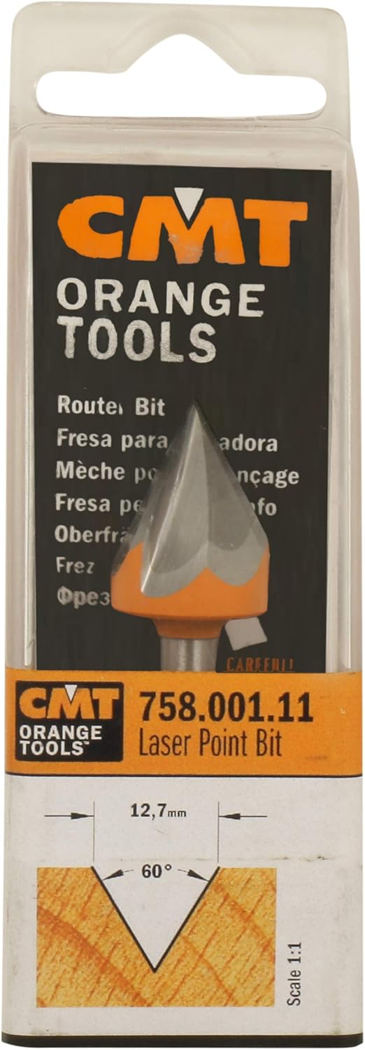 CMT Orange Tools 758.001.11 – Erdbeere für Buchstaben 60 Grad HM S 6 D 12.7 Z 3
