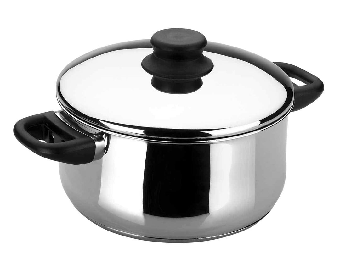 Lacor 14324 Garinox Bratentopf mit Deckel 24 cm 5 L