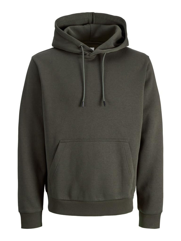 JACK &amp; JONES Male Kapuzenpullover Einfarbig Kapuzenpullover XS Beluga, XS Beluga