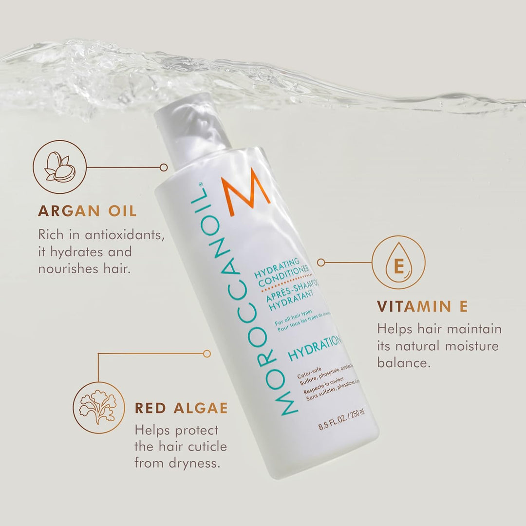 Moroccanoil Feuchtigkeitsspendender Conditioner 250 ml (1er Pack) Bundle mit Shampoo, 250ml, 250 ml