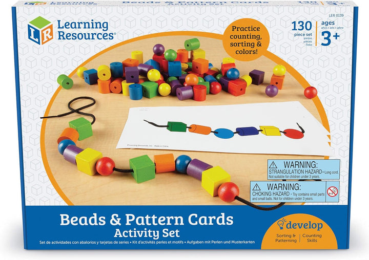 Learning Resources Perlen- und Musterkarten-Set, Perlen