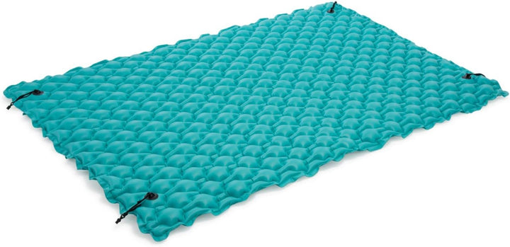 Intex 56841EU - Aufblasbare Schwimmende Luftmatratze Blau mit Kissen, Vinyl, Mehrfarbig, 290x226 cm