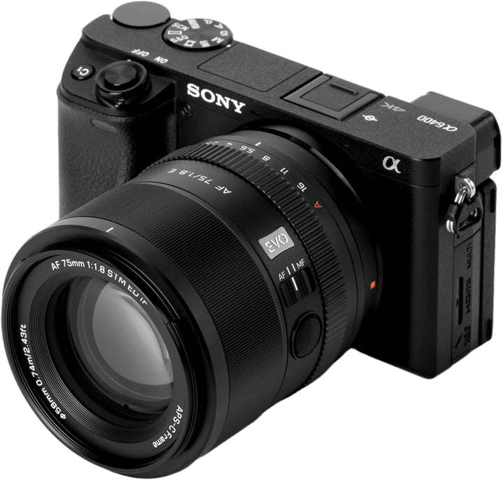 VILTROX 75mm F1.8 EVO Objektiv, AF 75mm f1.8 für Sony E Mount, Autofokus APS-C Objektiv für Sony A7C