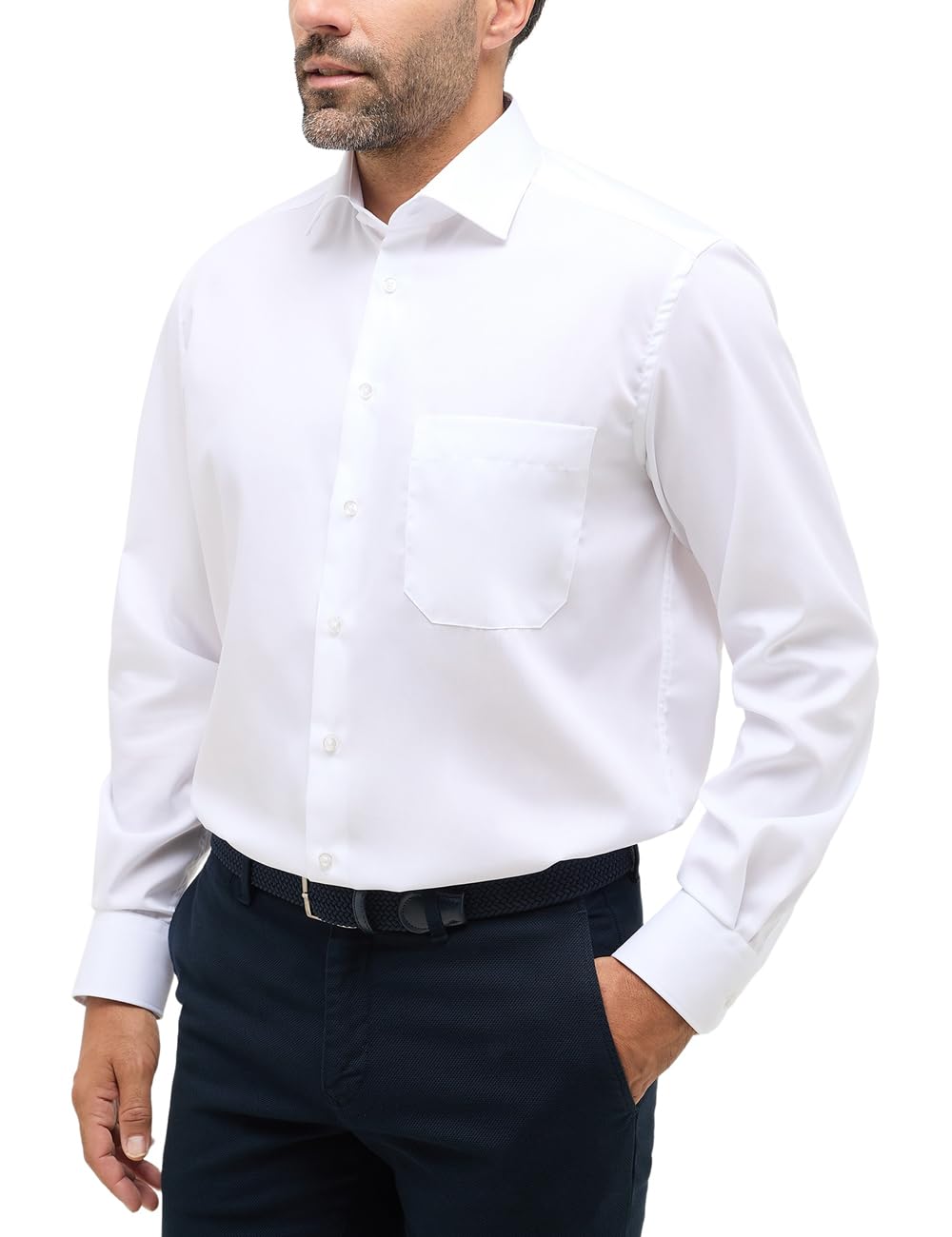 eterna Herren Original Shirt MODERN FIT 42 Kragen / 67 Ärmel Weiss, 42 Kragen / 67 Ärmel Weiss