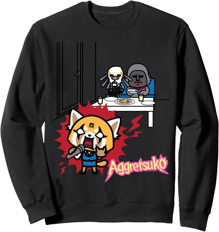 Aggretsuko Karaoke Rage Office Sweatshirt