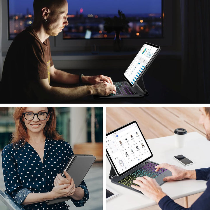 Magic Keyboard für iPad A16 11. Generation 11 Zoll 2025 &amp; iPad 10. Generation 10.9" 2022, Schwebende