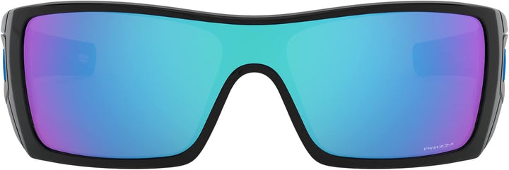 Oakley Herren Batwolf Wrap Sonnenbrille 127 Mehrfarbig (Polished Black), 127 Mehrfarbig (Polished Bl