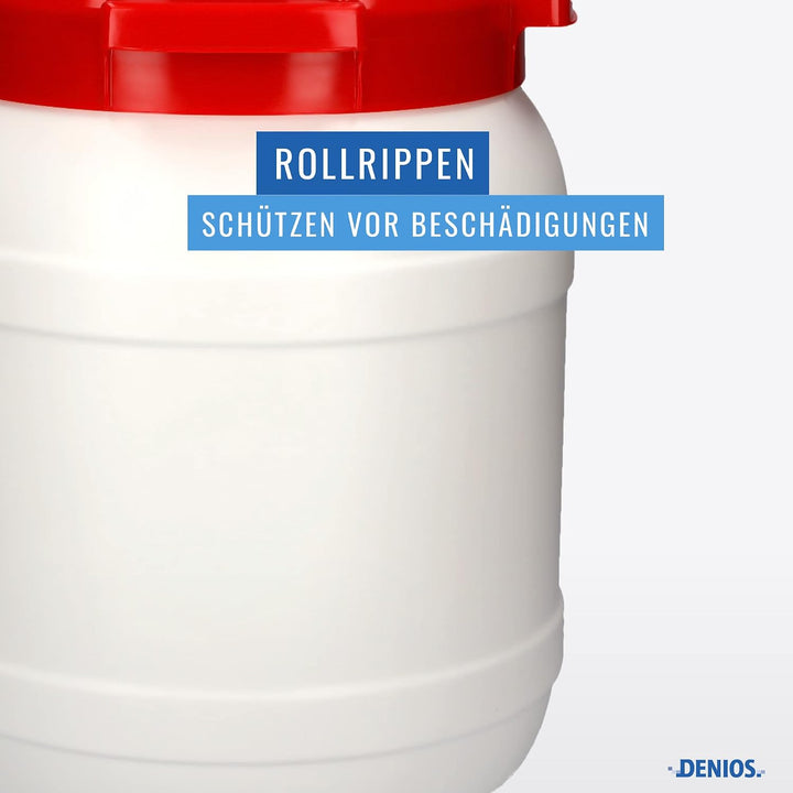 DENIOS® Weithalsfass, Maximal sichereres Weithalsfass, Fass, Fässer, Kunststofffass, Kunststofffässe