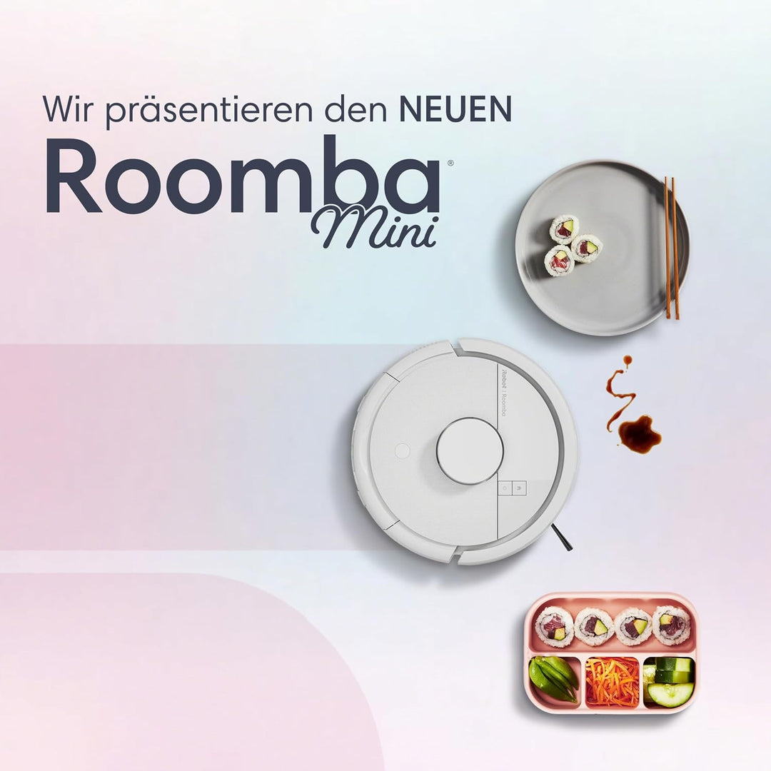 iRobot Roomba® Mini Saug- &amp; Wischroboter + AutoEmpty™ Dock, Weiss, Weiss