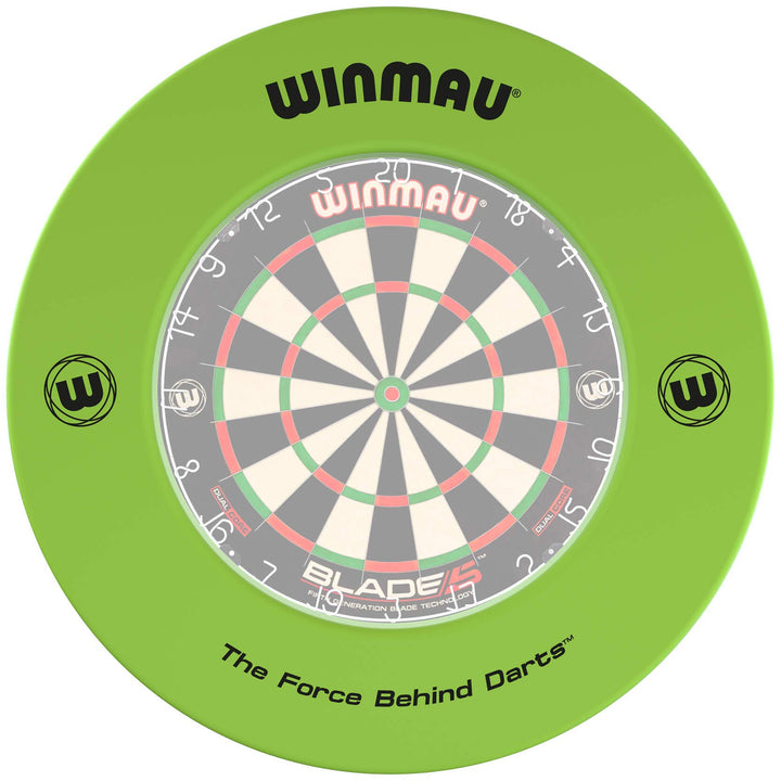 WINMAU Unisex – Erwachsene Printed Dartboard Surround Standard Green, Standard Green