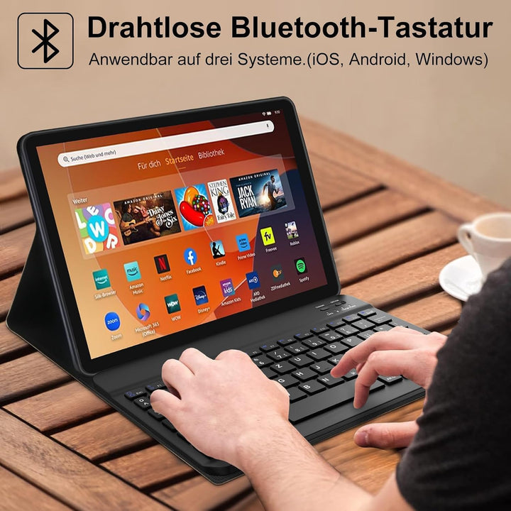 Tastatur für Fire HD 10 2023 13th /HD 10 Plus 10.1&