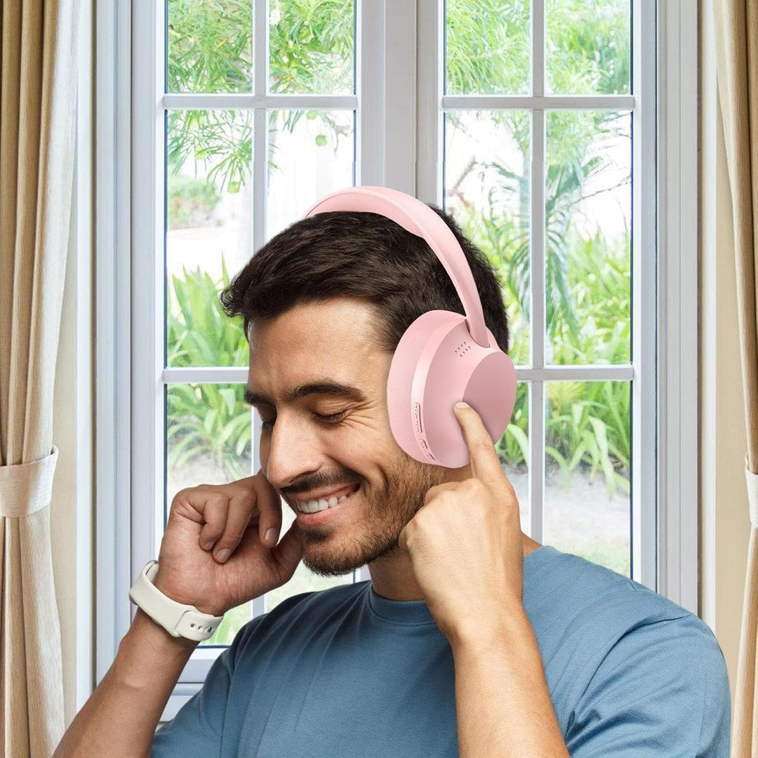 Arbeits Headset Surround Sound mit Noise-Cancelling Rosa, Rosa