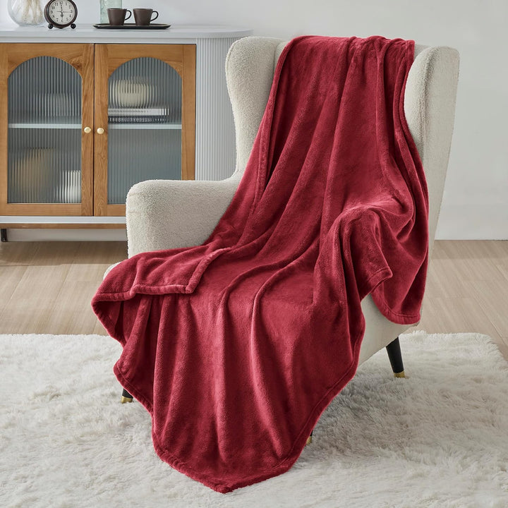 BEDSURE Kuscheldecke Flauschig Decke Fleecedecke - 150x200cm, Rot Rot 150 x 200 cm, Rot 150 x 200 cm