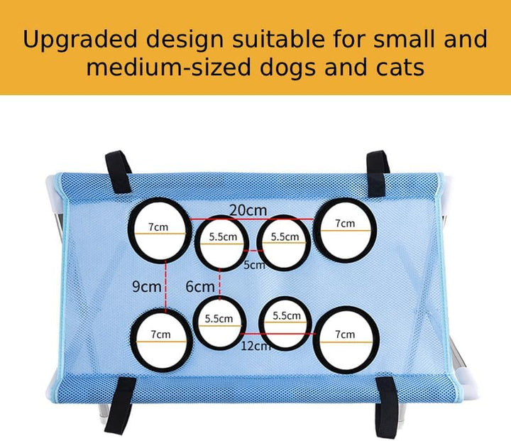 Haustierpflege-Hängematte, Hammock für Hunde Krallenschneider，Schwarz, Schwarz