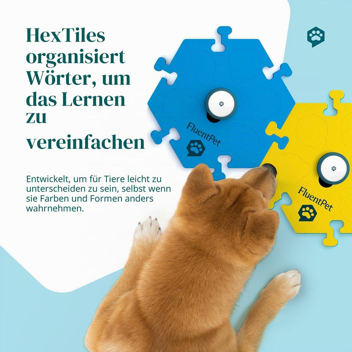 FluentPet Sound Button Tester Kit - Hundetasten für Kommunikation - Kompakte Sprechtasten für Hunde