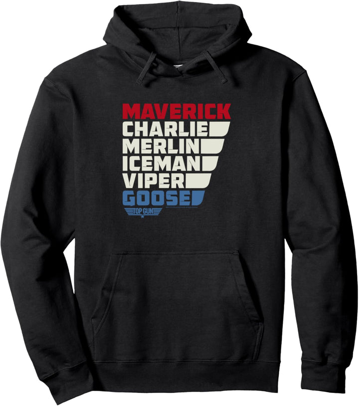 Top Gun Bunte Namen Pullover Hoodie
