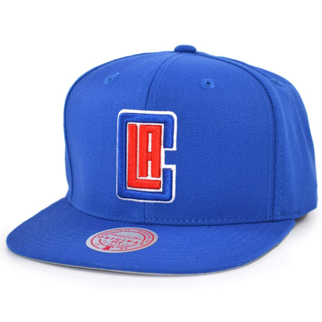 Mitchell &amp; Ness Wool Solid Snapback LA Clippers royal