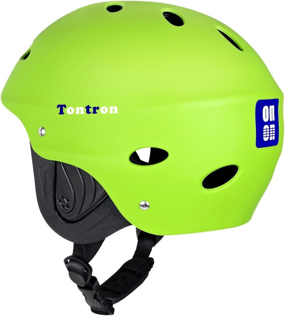 Tontron Wakeboard Kajak Kitesurf Wassersport Helm Grün M(53-59cm), Grün M(53-59cm)
