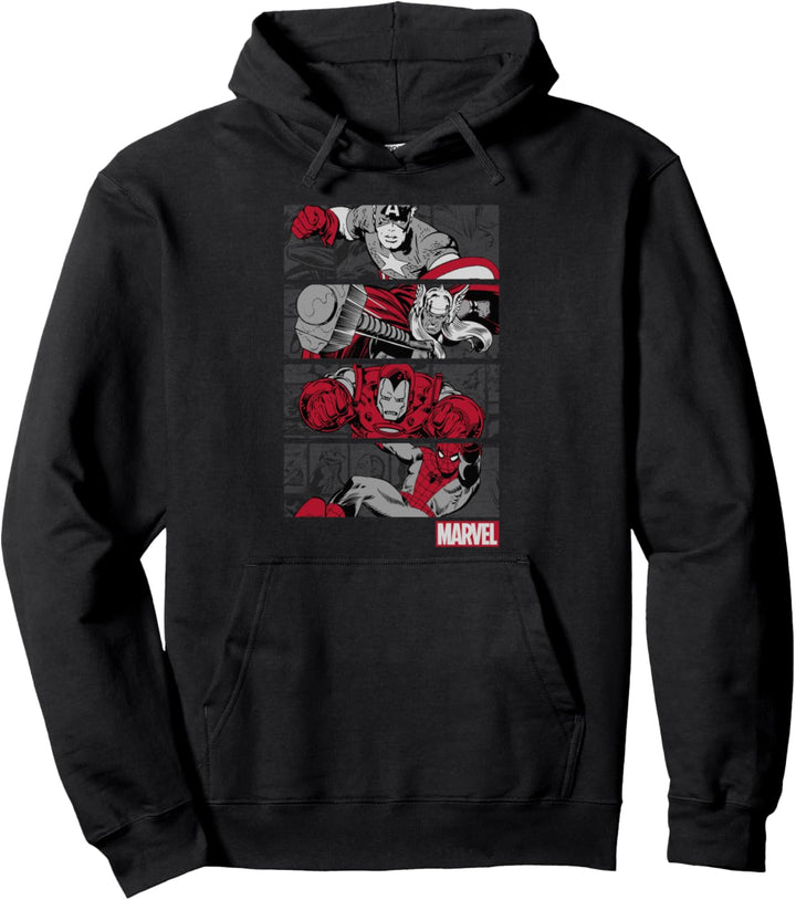 Marvel Divided Grey Pullover Hoodie